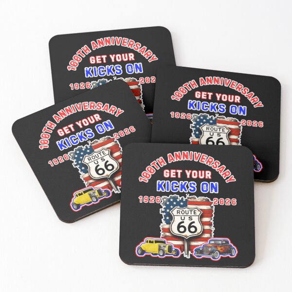 Item preview, Get Your Kicks On Route 66 100th Anniversary designed and sold by WoodburyLake.