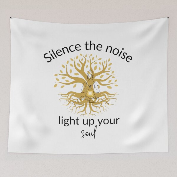 Item preview, Silence the Noise, Light Up Your Soul Peaceful Design designed and sold by Satech Creative Hands.