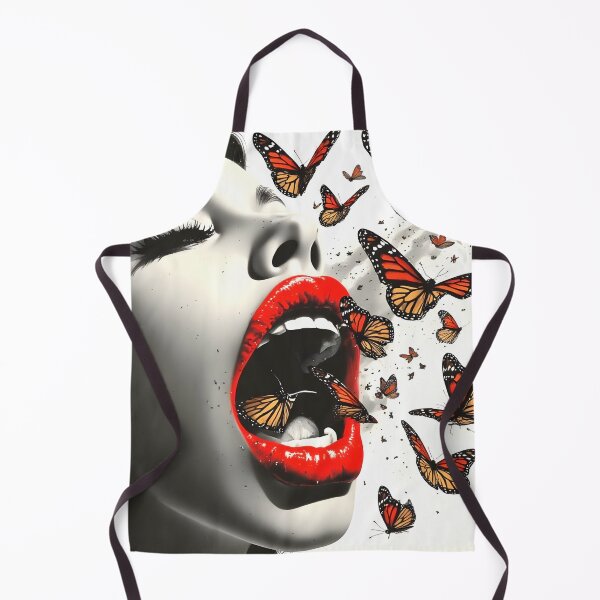 Item preview, Retro Woman Exhaling Butterflies  designed and sold by UrbanTempleArt.