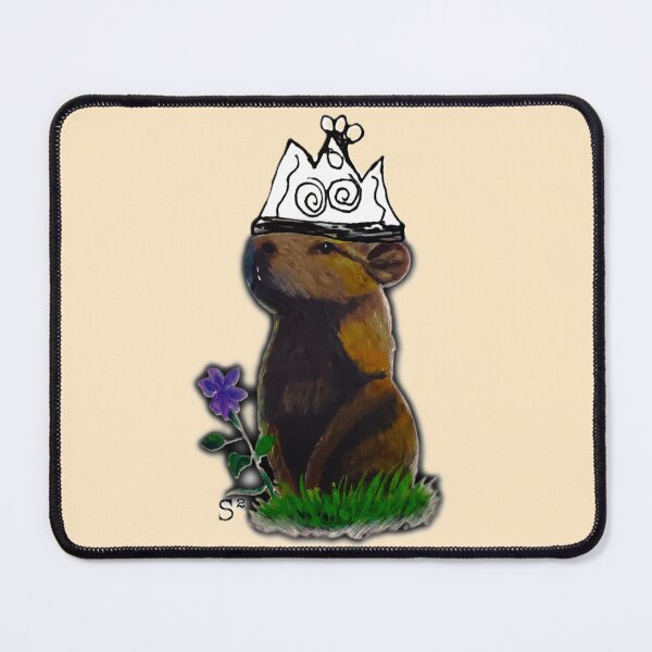 Item preview, Whimsical Capybara with Crown designed and sold by ArtistsAtticWI.