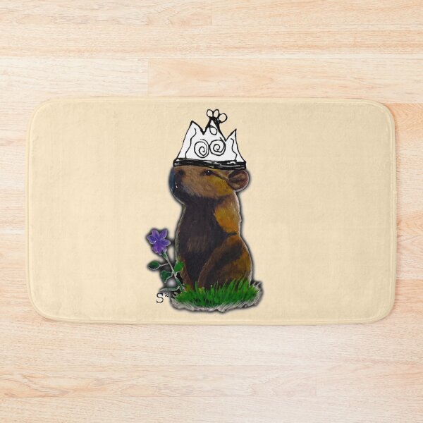 Item preview, Whimsical Capybara with Crown designed and sold by ArtistsAtticWI.