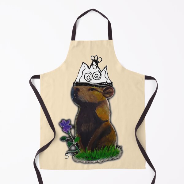 Item preview, Whimsical Capybara with Crown designed and sold by ArtistsAtticWI.