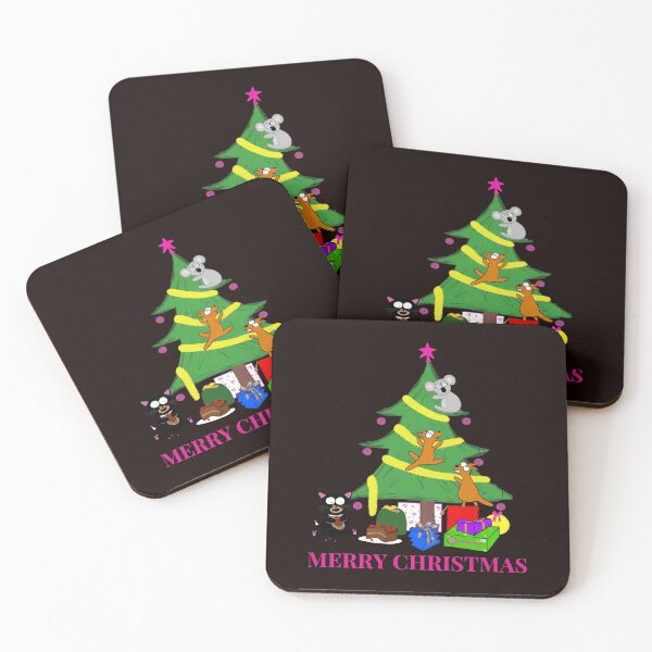 Item preview, Critter Christmas Gathering Illustration designed and sold by SACOUCHA.