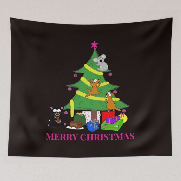 Item preview, Critter Christmas Gathering Illustration designed and sold by SACOUCHA.