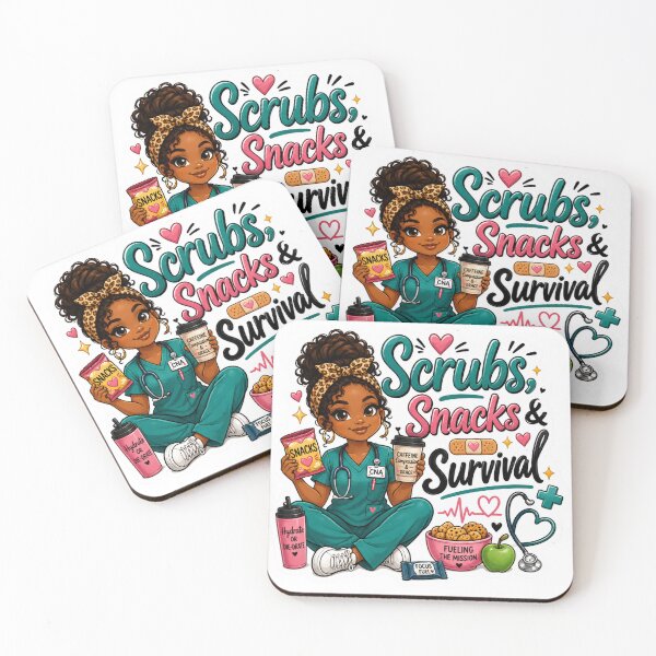 Item preview, Scrubs Snacks and Survival CNA Sticker | Healthcare Worker Gift | Nurse Life Decal | Nursing Student Sticker designed and sold by overcomercrafts.