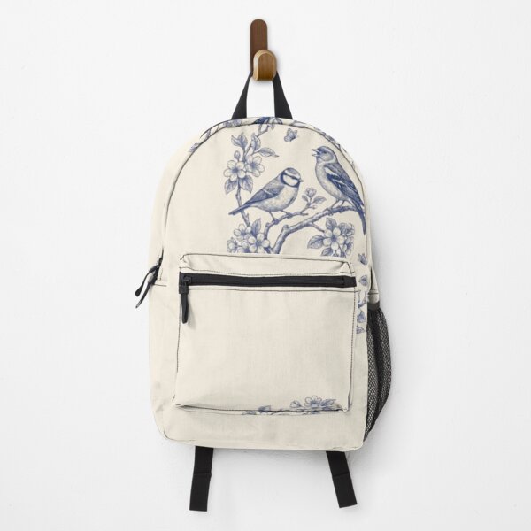 Item preview, Blue Toile songbirds designed and sold by Kritiwadhawan30.