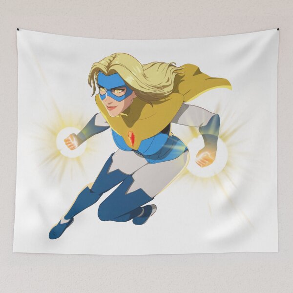 Item preview, Dossier Blonde Blazer with Superhero Power designed and sold by ruliapriyan.