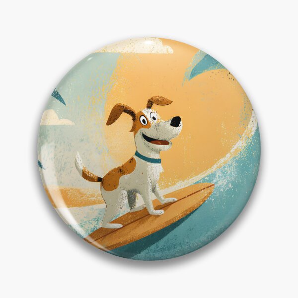 Item preview, Retro Surfing Dog Beach Vibes Vintage Summer Wave Aesthetic designed and sold by suthee navakul.