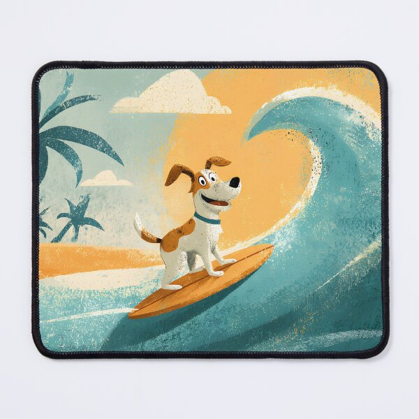 Item preview, Retro Surfing Dog Beach Vibes Vintage Summer Wave Aesthetic designed and sold by suthee navakul.