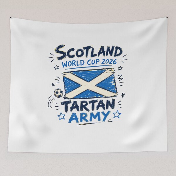 Item preview, Scotland World Cup 2026 Tartan Army Scottish Football Supporter designed and sold by JonesFlora2025.