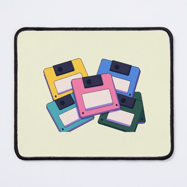 Item preview, Retro Colorful Floppy Disk Stack Y2K Tech Nostalgia designed and sold by bosamji.