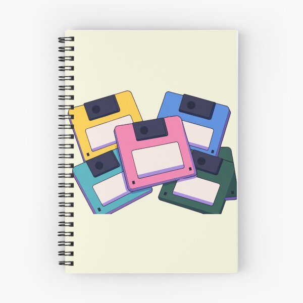 Item preview, Retro Colorful Floppy Disk Stack Y2K Tech Nostalgia designed and sold by bosamji.