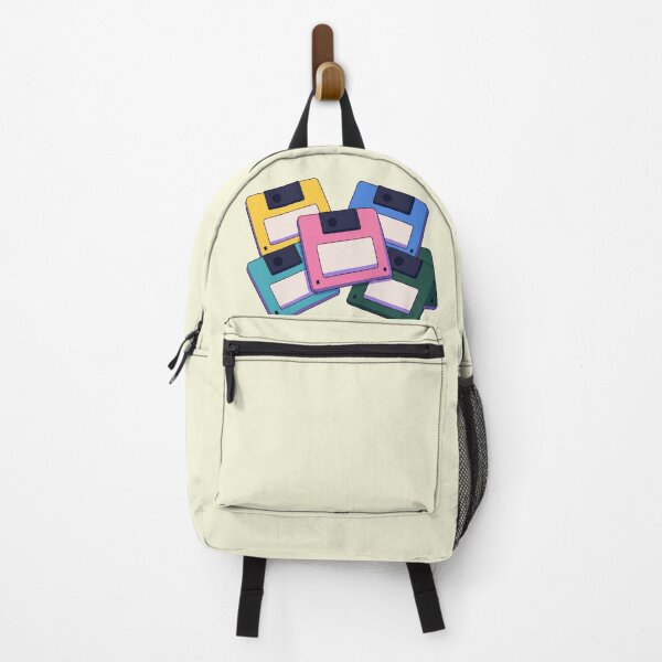 Item preview, Retro Colorful Floppy Disk Stack Y2K Tech Nostalgia designed and sold by bosamji.