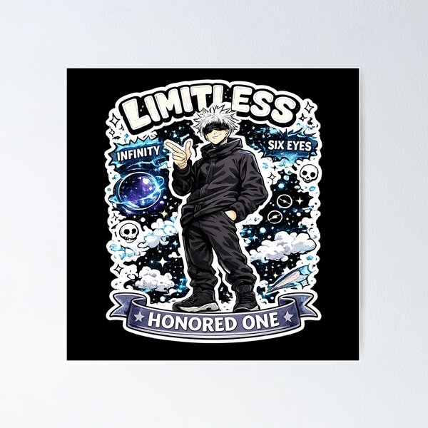 Item preview, Limitless Power Anime Sorcerer Sticker designed and sold by carftonn.