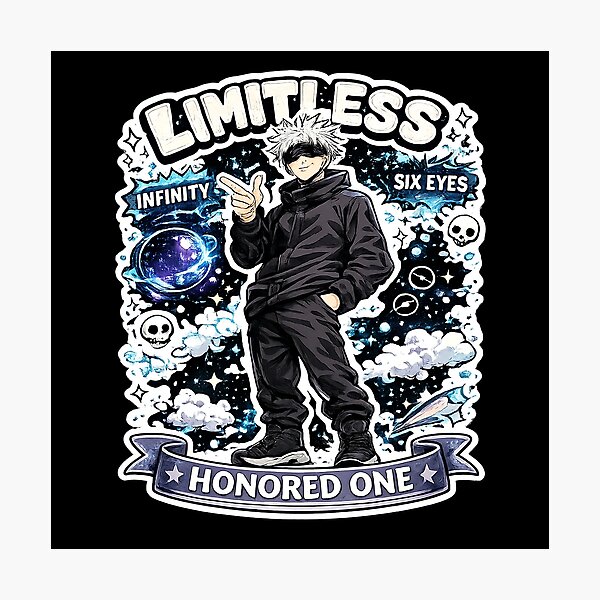 Item preview, Limitless Power Anime Sorcerer Sticker designed and sold by carftonn.