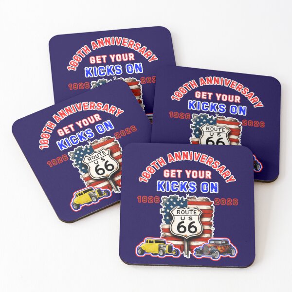 Item preview, Get Your Kicks On Route 66 100th Anniversary designed and sold by WoodburyLake.