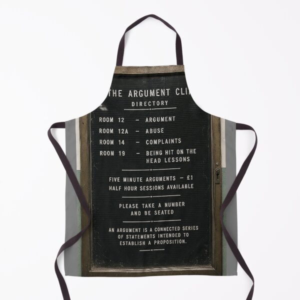 Item preview, The Argument Clinic Directory | Vintage British Office Sign | Retro Monty Python Inspired Humor Tee designed and sold by DiamondSkyShirt.