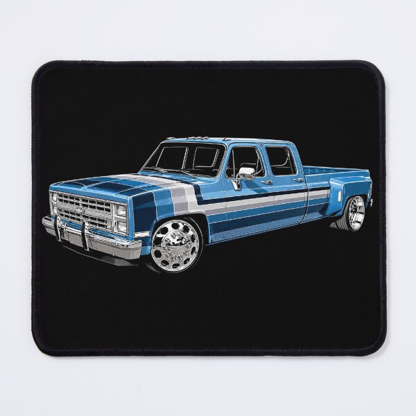 Item preview, Classic Chevrolet C30 Crew Cab Dually – Blue Squarebody Custom Truck Art designed and sold by Stinky Lincy's Apparel Company.