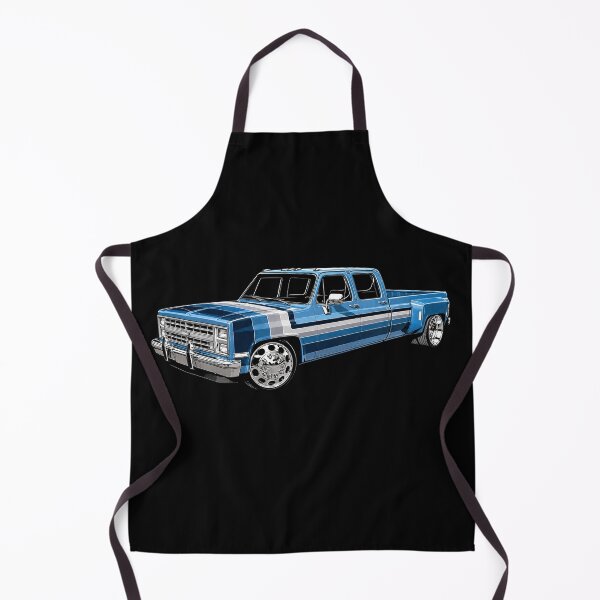 Item preview, Classic Chevrolet C30 Crew Cab Dually – Blue Squarebody Custom Truck Art designed and sold by Stinky Lincy's Apparel Company.