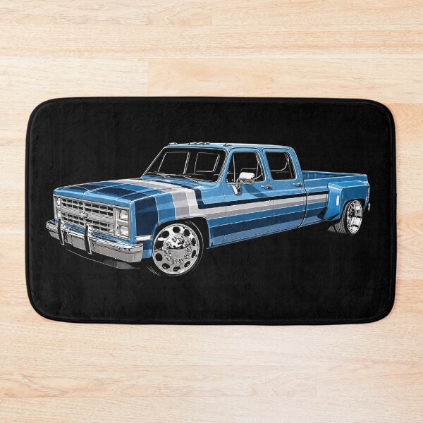 Item preview, Classic Chevrolet C30 Crew Cab Dually – Blue Squarebody Custom Truck Art designed and sold by Stinky Lincy's Apparel Company.