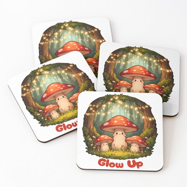 Item preview, Glow Up Mushroom Forest designed and sold by WrenAndWhimsy.