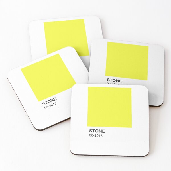 Item preview, Yellowstone TV Show Yellow Colour Swatch - White Border designed and sold by The Colourful Game.