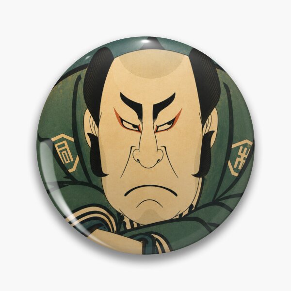 Item preview, Angry Samurai by Utagawa Toyokuni I - Japanese Ukiyo-e Kabuki Portrait Art Print for Vintage Japan Lovers designed and sold by RickE.