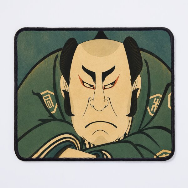 Item preview, Angry Samurai by Utagawa Toyokuni I - Japanese Ukiyo-e Kabuki Portrait Art Print for Vintage Japan Lovers designed and sold by RickE.