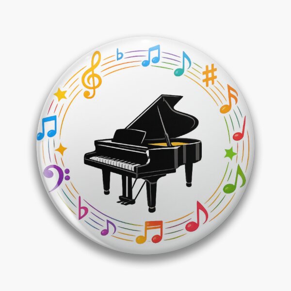 Item preview, Colorful Piano Music Notes Circle Design designed and sold by JoeyBlackLabel.