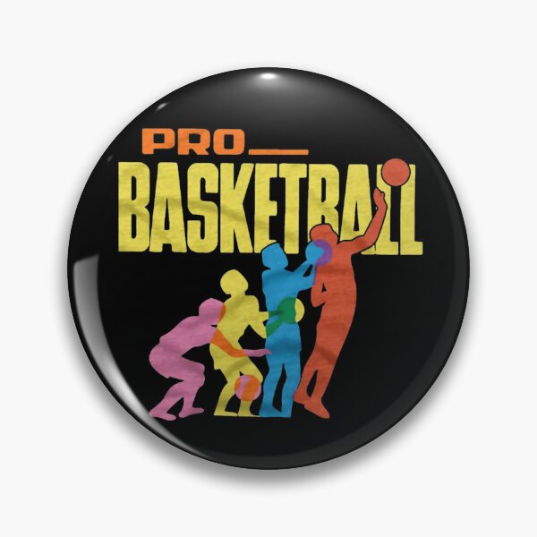 Item preview, Retro 1972 Pro Basketball Colorful Silhouette Art designed and sold by Cinnamond.