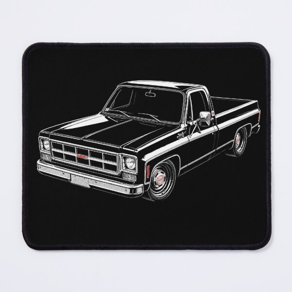 Item preview, Classic GMC Sierra Squarebody – Black Long-Bed Pickup Truck Art designed and sold by Stinky Lincy's Apparel Company.
