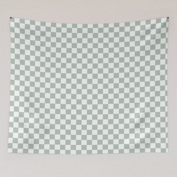 Item preview, Sage Green Checkered Phone Case Gift for Bridesmaid | Minimalist Sage Checkerboard Journal Gift for Students | Sage Green Checkers Tote Bag Gift for Teacher | Classic Sage Green Checker Blanket designed and sold by VivaFy.