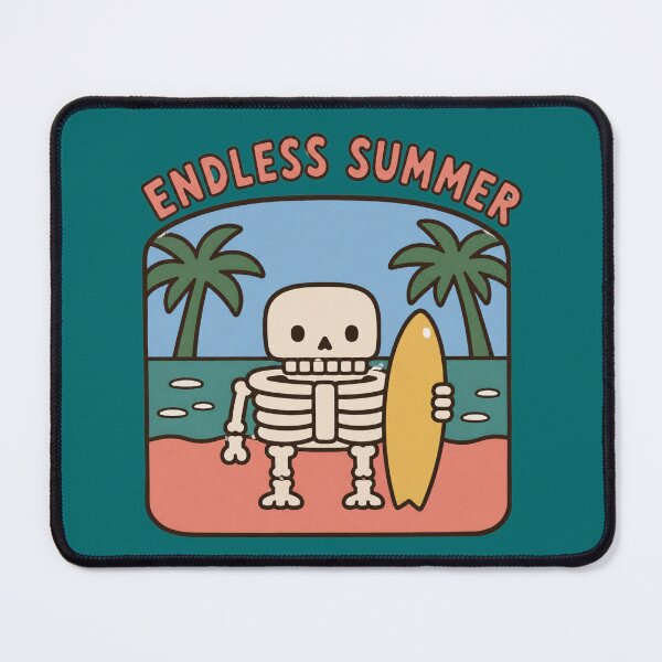 Item preview, Endless Summer Surfing Skeleton Retro Beach Nostalgia designed and sold by bosamji.