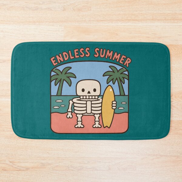 Item preview, Endless Summer Surfing Skeleton Retro Beach Nostalgia designed and sold by bosamji.