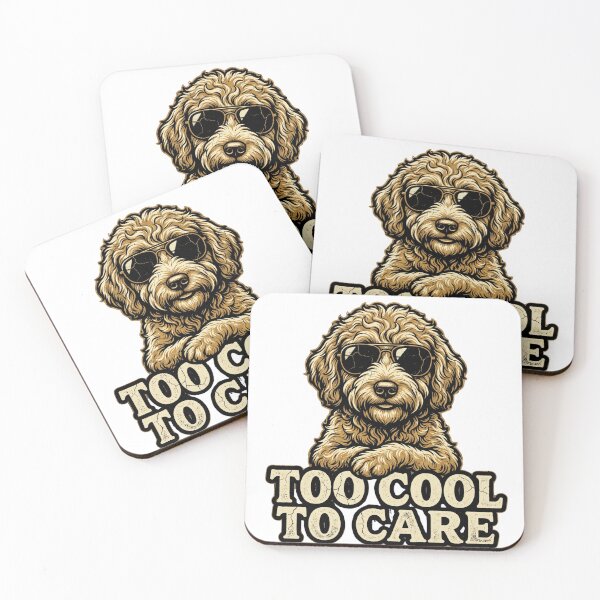 Item preview, Too Cool To Care Funny Goldendoodle Dog Lover Shirt designed and sold by SOFWIN.