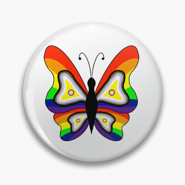Item preview, Pride butterflies designed and sold by Celeste Bocchicchio-Chaudhri.