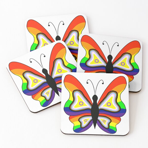 Item preview, Pride butterflies designed and sold by Celeste Bocchicchio-Chaudhri.
