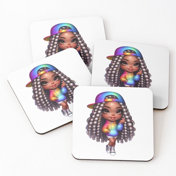 Item preview, Rainbow Pride Chibi Girl Sticker | Cute Kawaii LGBTQ  designed and sold by MissDJLI.