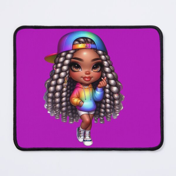 Item preview, Rainbow Pride Chibi Girl Sticker | Cute Kawaii LGBTQ designed and sold by MissDJLI.