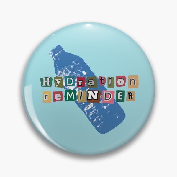 Item preview, Hydration Reminder Drink Bottle Ransom Note designed and sold by trashgirl99.