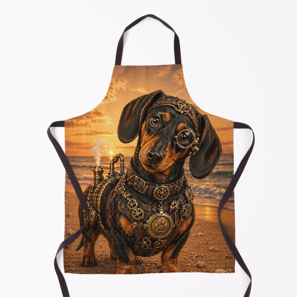 Item preview, Steampunk Dachshund Mechanical Dog Art Cute Sausage Dog Design designed and sold by Altered Art By Steve.
