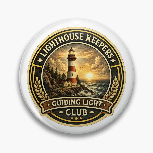 Item preview, Lighthouse Keepers Club Sticker | Guiding Light Badge | Coastal Lighthouse Design | Maritime Adventure Emblem designed and sold by MrDev.