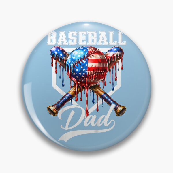 Item preview, Baseball Dad Drip Father's Day Daddy USA Flag Patriotic Men designed and sold by FoulPoint.