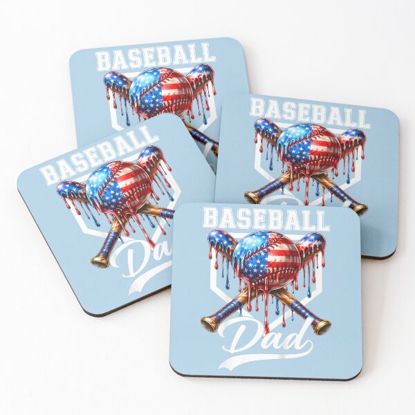 Item preview, Baseball Dad Drip Father's Day Daddy USA Flag Patriotic Men designed and sold by FoulPoint.