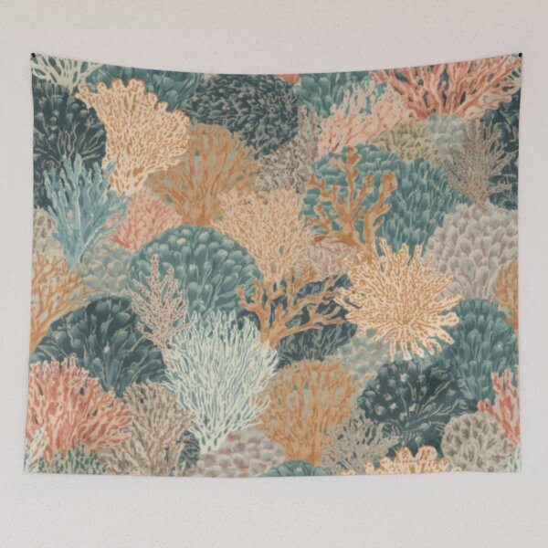 Item preview, Orange Teal Coral designed and sold by SeaStarAlex.