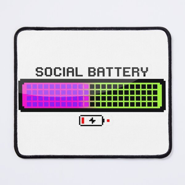 Item preview, Social Battery Low Retro Pixel Art designed and sold by pattman.