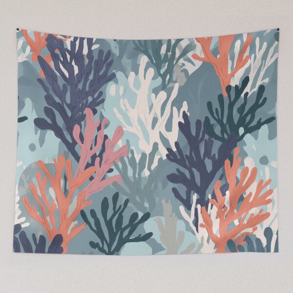 Item preview, Orange Teal Purple Coral designed and sold by SeaStarAlex.