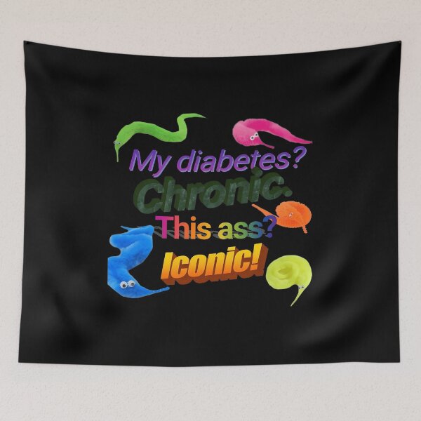 Item preview, Chronic Illness Funny Worm Quote  designed and sold by FAN-TO-MANDALA.