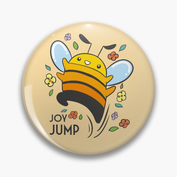 Item preview, An excited bee jumps for joy designed and sold by Konopikyu.