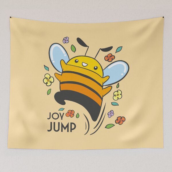 Item preview, An excited bee jumps for joy designed and sold by Konopikyu.
